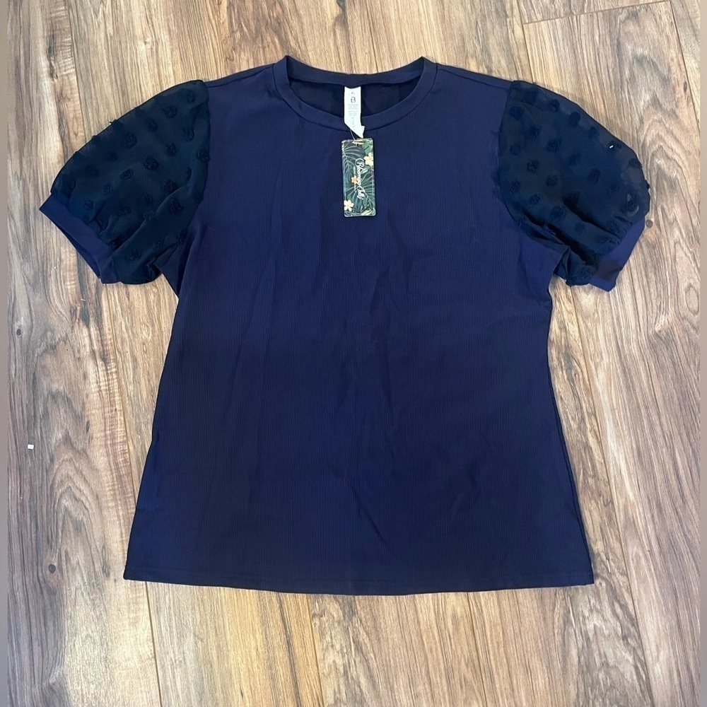 NWT - Blooming Jelly Womens Short Sleeve Blouse Sz XL - Picture 7 of 9